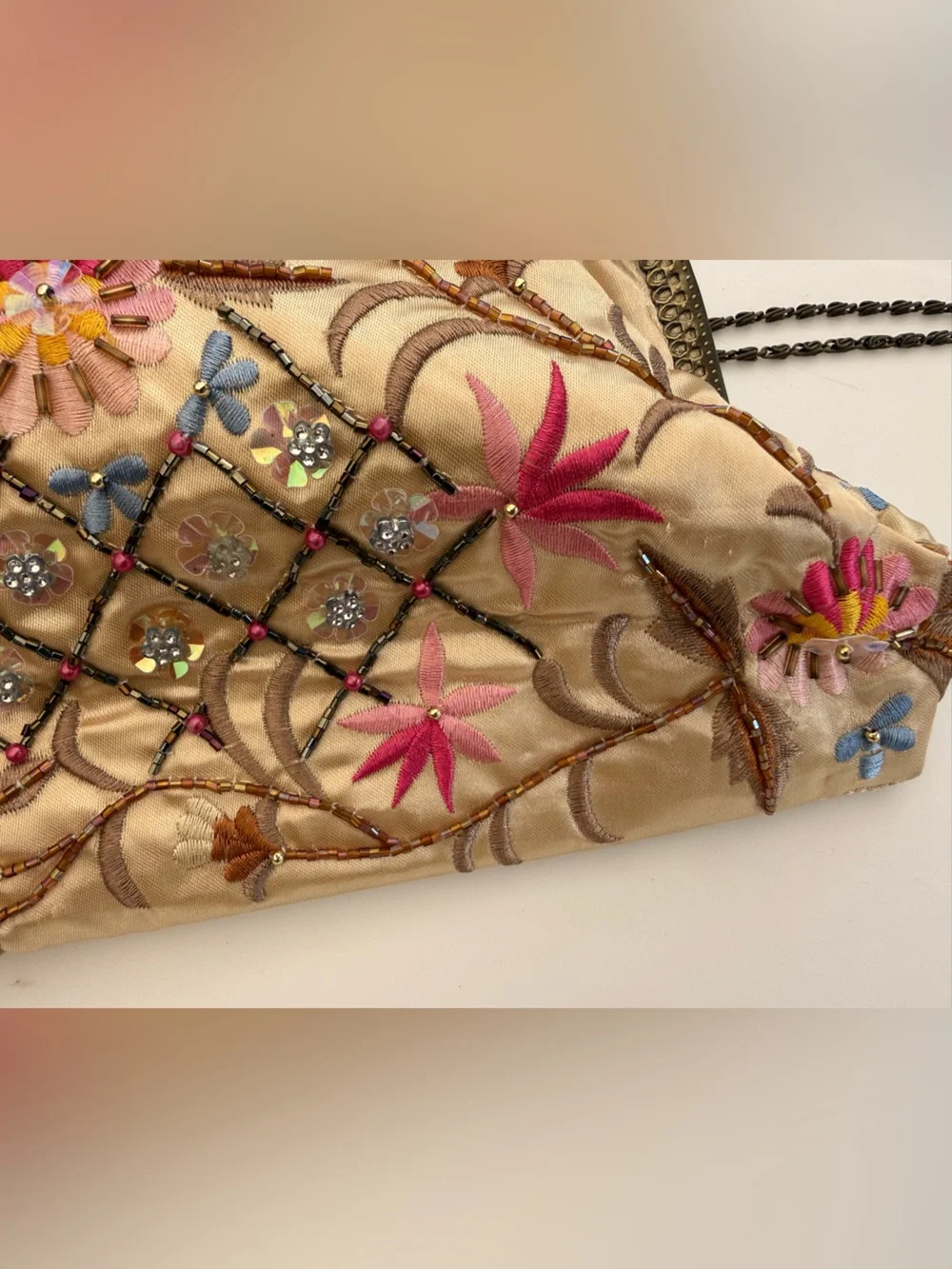 Victorian style beaded purse
